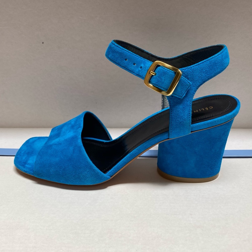 NIB Celine Blue suede sandals, 36 - Picture 5 of 10